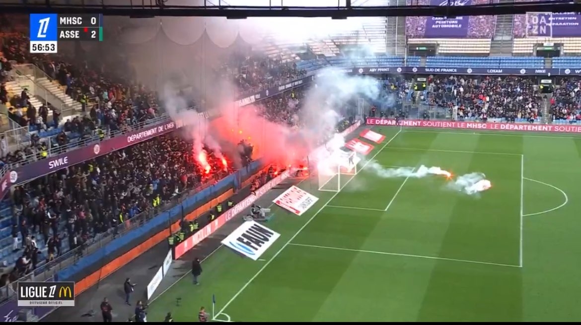 DB视讯官网官方：蒙彼利埃vs圣埃蒂安比赛不会恢复，判定蒙彼利埃0-2告负